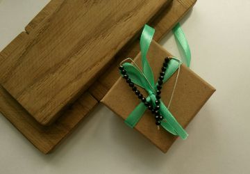 Серьги из серебра с чёрной шпинелью