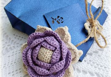 Брошь "Сиреневый туман"