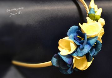 Ободок из фоамирана "Венецианская лагуна"