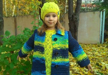 Пальто детское "Голубые дали"