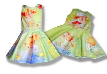 Платье детское "Лето в деревне" фотопринт