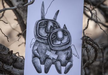 Открытка Space Freaks. Ангелы.