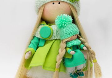 Интерьерная , текстильная  кукла