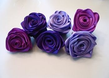 Цветы из ткани своими руками