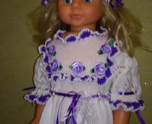 Платье - повязка крючком для девочки