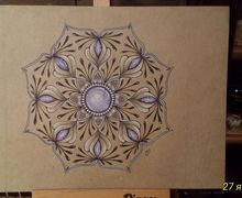 "Мандала Голубой цветок"