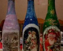 Декор Новогоднего шампанского.