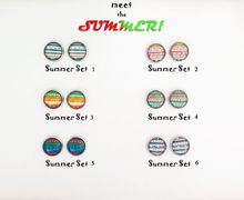 Серьги-кабошоны "Summer set"