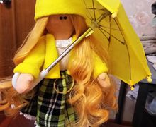 Интерьерная текстильная кукла