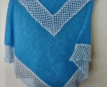 Детский голубой плед