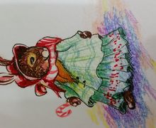 Открытка "милая крольчиха"