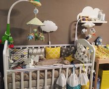 Бортики подушки в кроватку