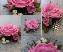 Гребень  в прическу "Роза"