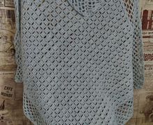 Бледно голубой плед