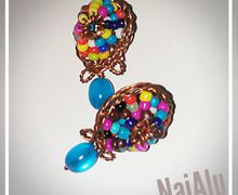 Серьги "Глаз хамелеона"