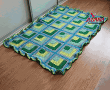 Вязаный плед, одеяло, коврик