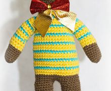 Олененок Рудольф амигуруми