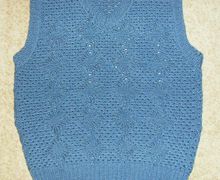 женский жилет крючком