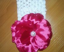 Цветы из атласных лент