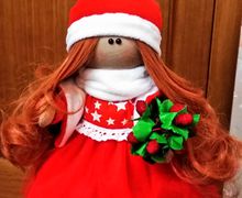 Интерьерная текстильная кукла