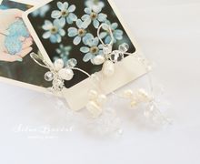 Коплект из гребня и серёжек с жемчугом