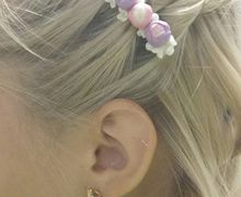 заколка "не распустившиеся розы"