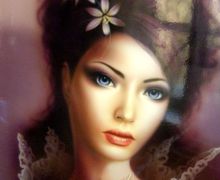 Картина в технике аэрография без рамы