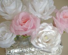 розы из ткани