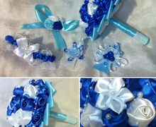 Букеты из атласной ленты