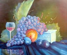 натюрморт с виноградом