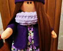 Интерьерная текстильная кукла