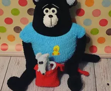 Котёнок шмяк плюшевый