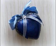 Керамическое сердце "Павлин"