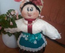 Сувенир кукла-погремушка "Трындычиха"