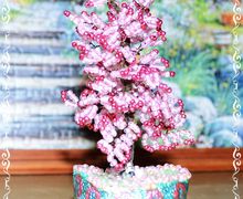 Дерево из бисера Сакура