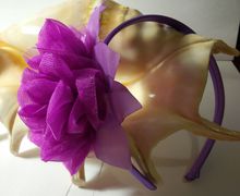 ободок для девочки в технике канзаши