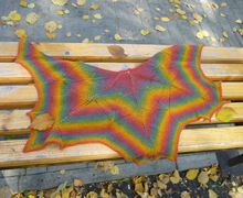 Шаль "Кленовый лист"