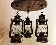 Люстра керосиновая лампа лофт ретро