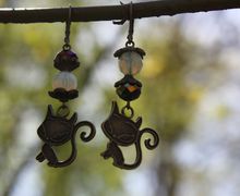 Серьги "Котики"