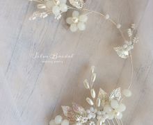 Гребень с веточкой "серебро"