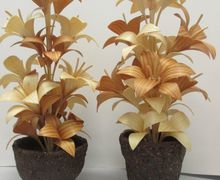 Цветы из дерева.