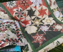 Детское лоскутное одеяло с декоративной наволочкой