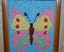 Аппликация из салфеток