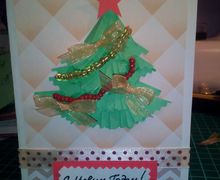 Новогодняя открытка ручной работы