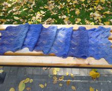 Палантин "Джинсовые вихри"