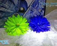 МК цветка из атласной ленты