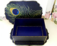 Шкатулка "Перо павлина"