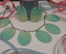 набор колье и серьги "Бирюза"