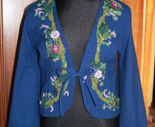 Жакет "Анютины глазки"