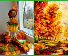 интерьерная кукла - Леди Осень (Сашенька)